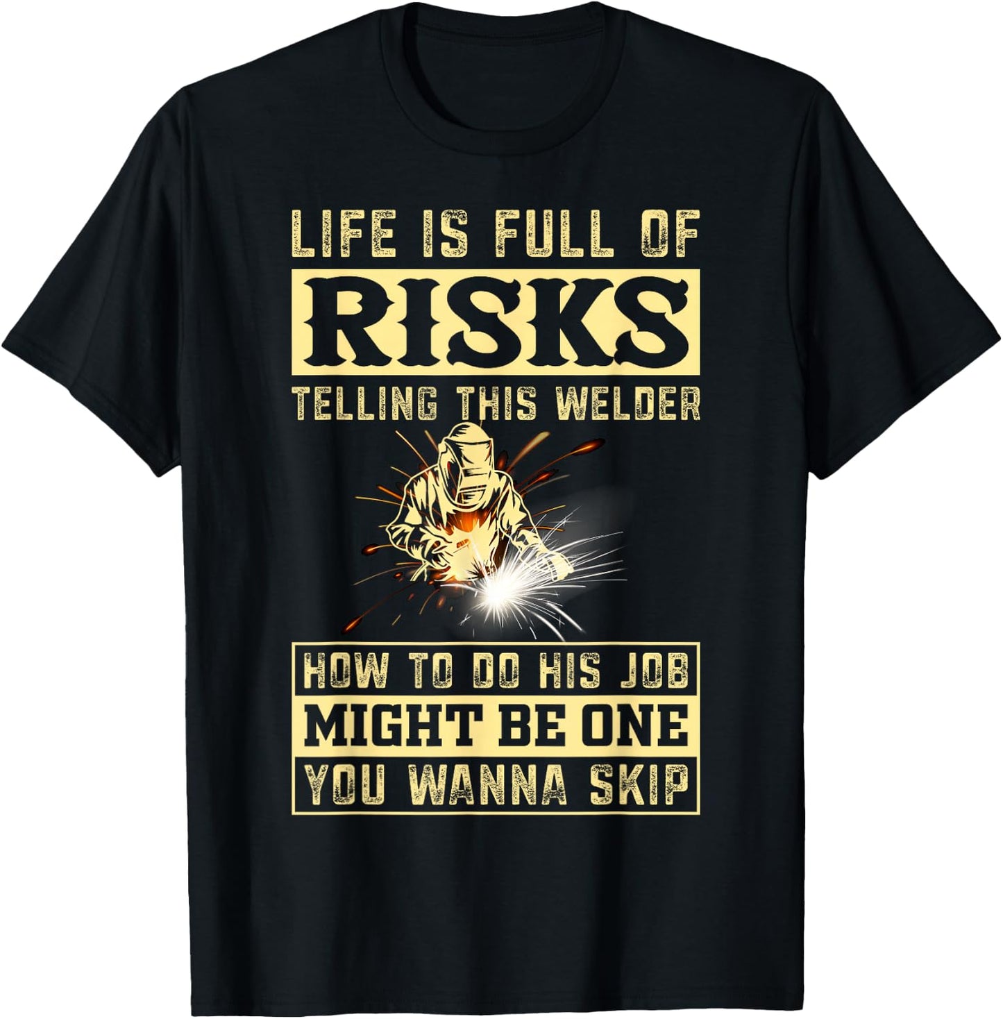 Funny Welding Gear Welder Men Small T-Shirt - T-Shirt | Black