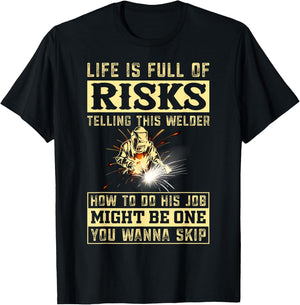 Funny Welding Gear Welder Men Small T-Shirt - T-Shirt | Black