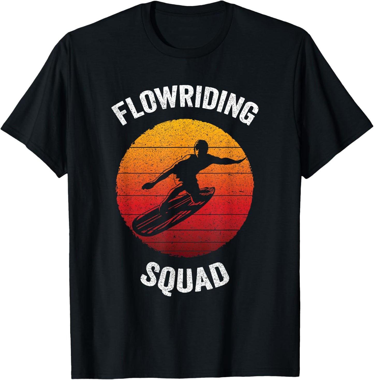 Flowriding Squad | Classic Flowboarding T-Shirt - T-Shirt | Black