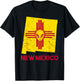 Roswell, New Mexico Flag Space Aliens Zia NM Souvenir T-Shirt - T-Shirt | Black