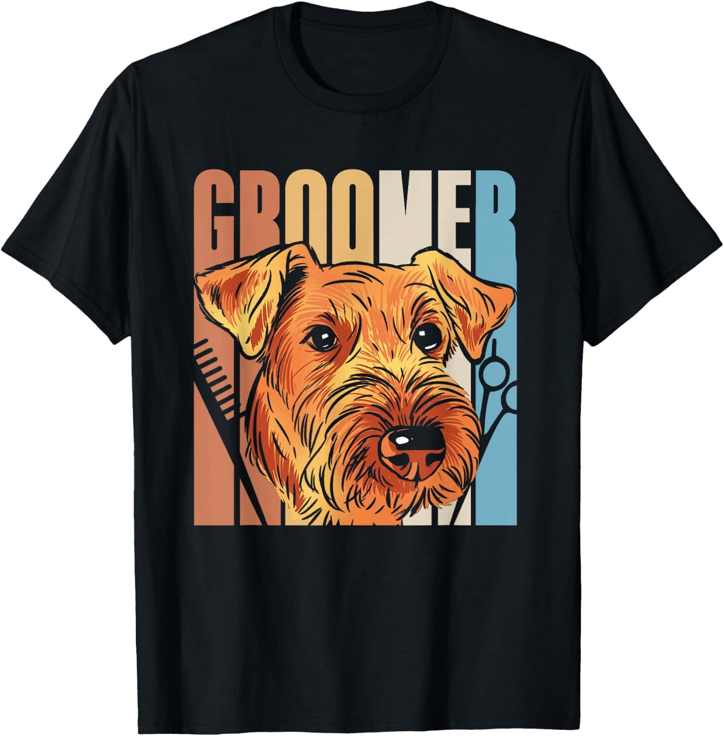 Groomer Cute Dog Grooming Dogs T-Shirt - T-Shirt | Black