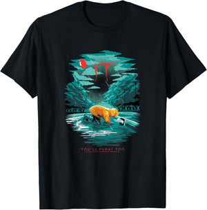 IT Georgie Illustration T-Shirt - T-Shirt | Black