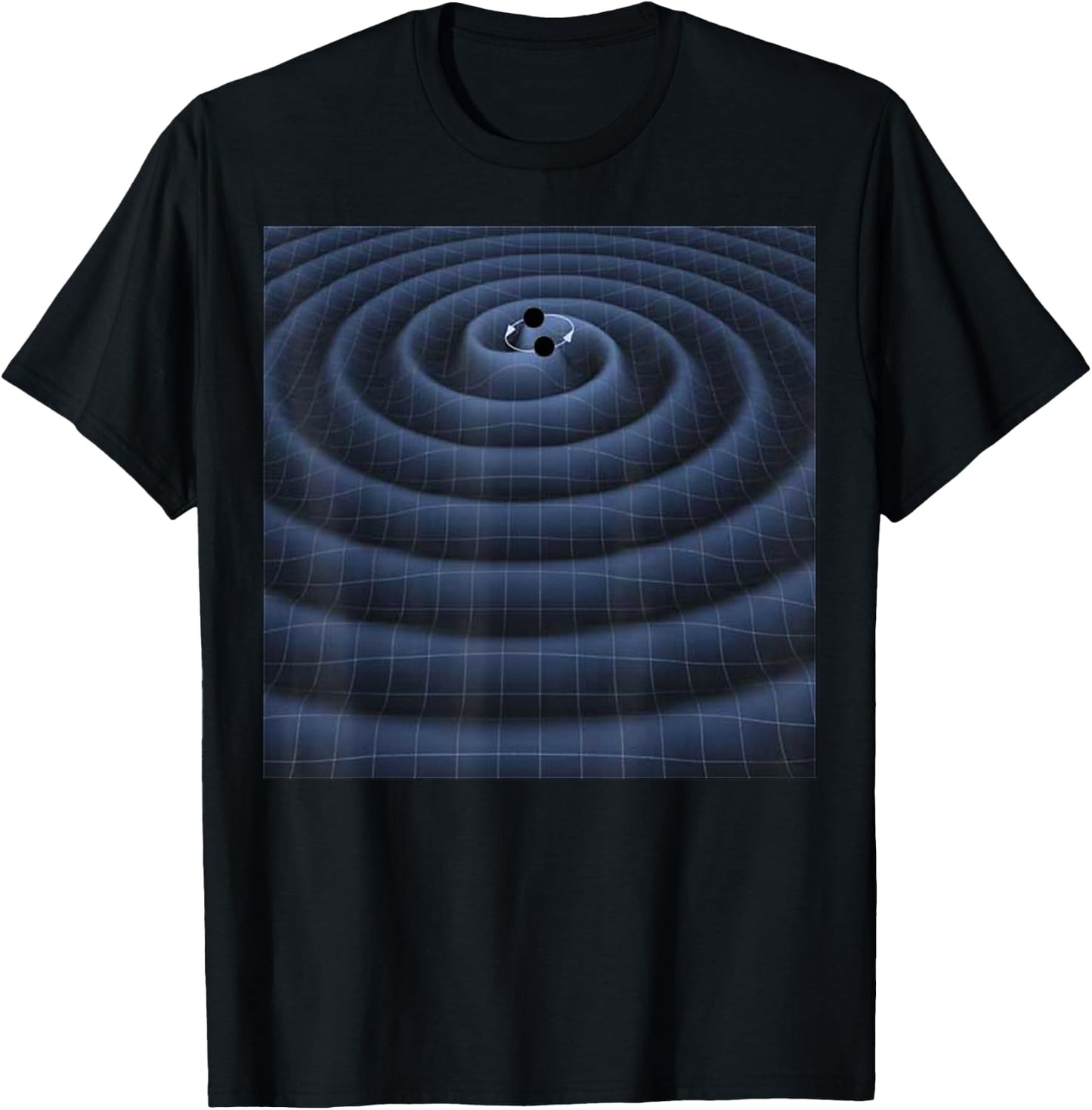 Sheldon Nerdy Two Black Holes Collide Space Science Gift T-Shirt - T-Shirt | Black