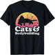 Cats and Bodybuilding Men's or Women's Cat and Bodybuilder T-Shirt - T-Shirt | Black