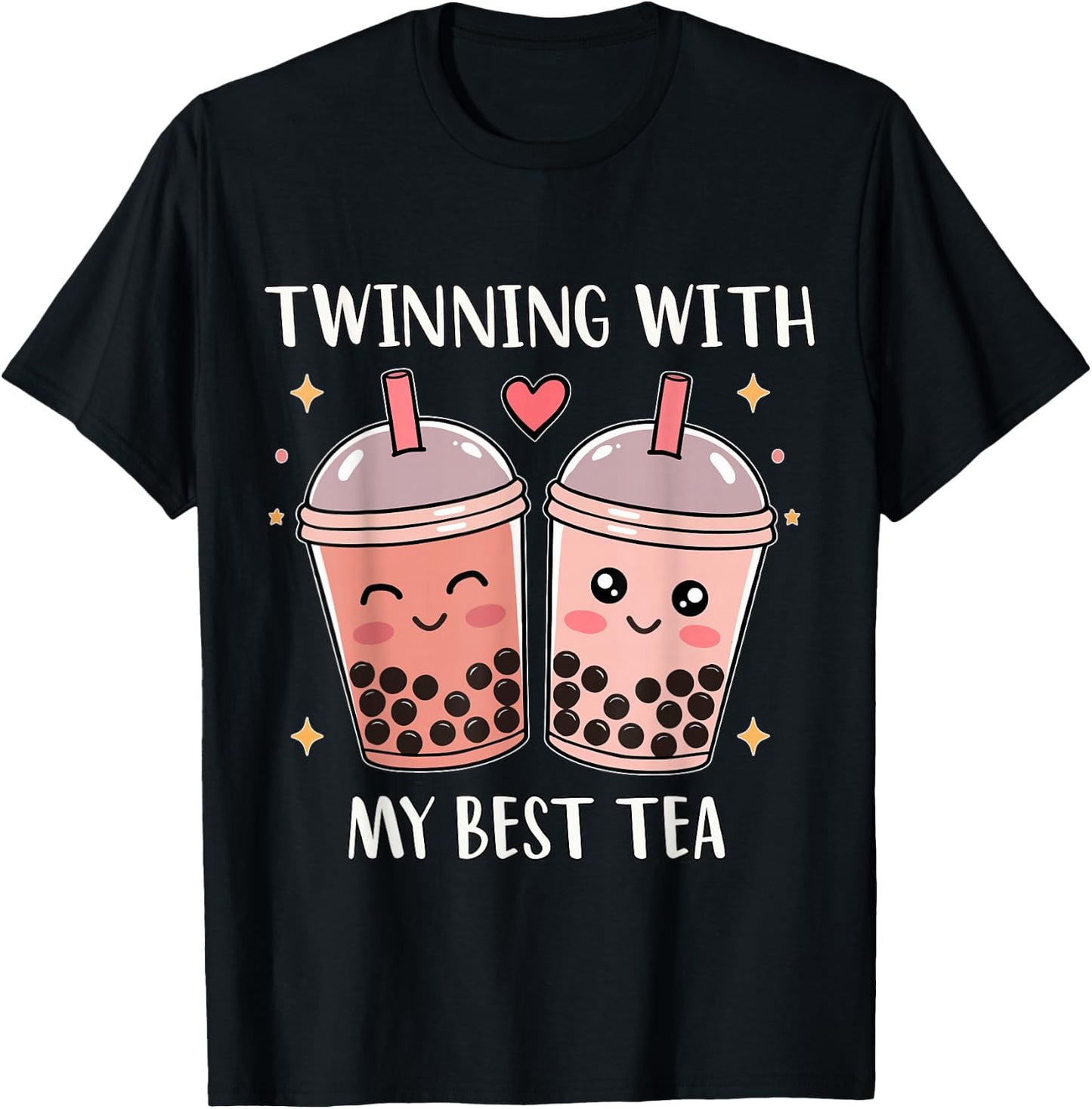 Twinning with My Bestie, Spirit Week Girls Kids Day Best Tea T-Shirt - T-Shirt | Black