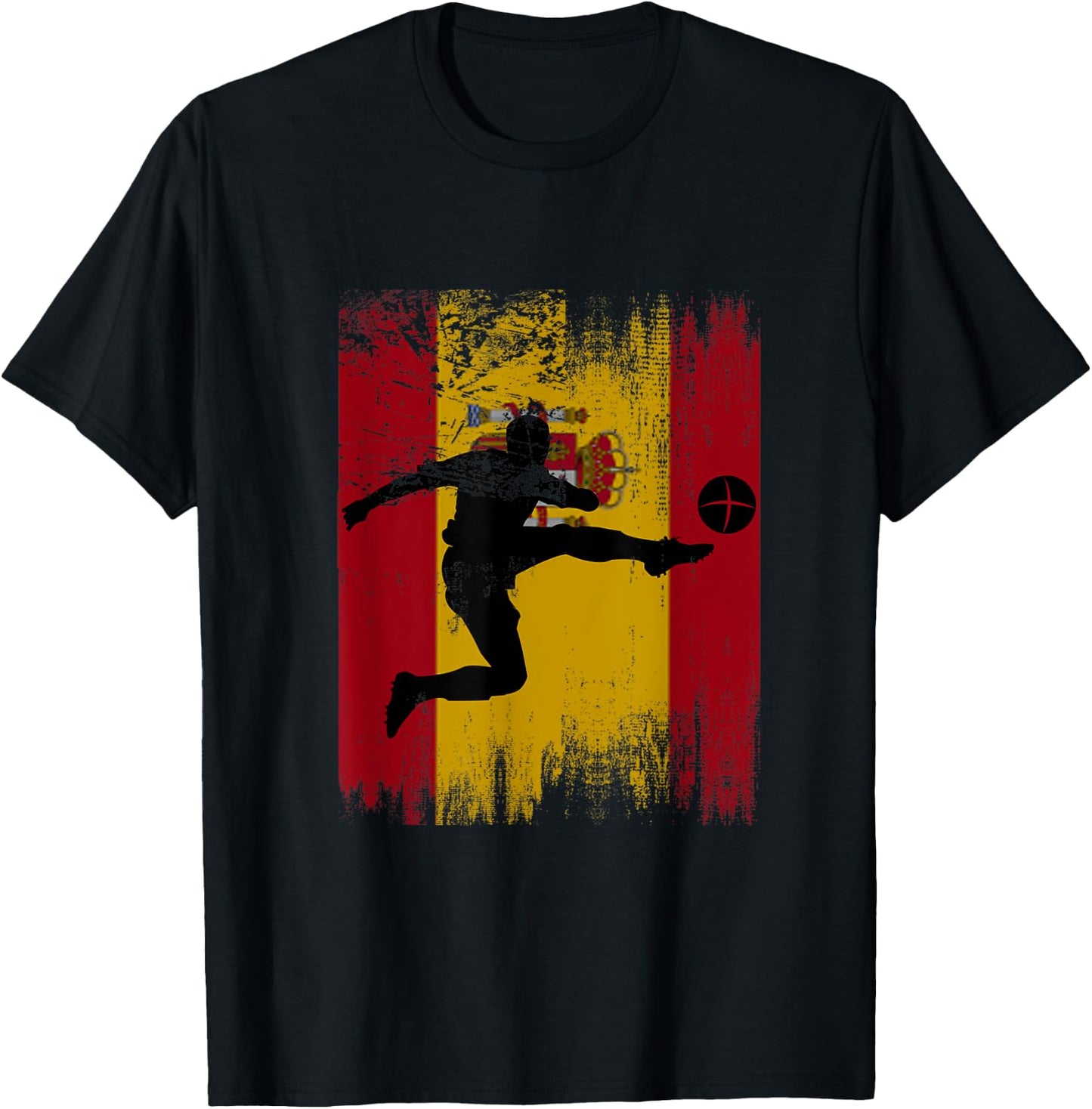 Spain Soccer Spanish Football España español futbol team T-Shirt - T-Shirt | Black
