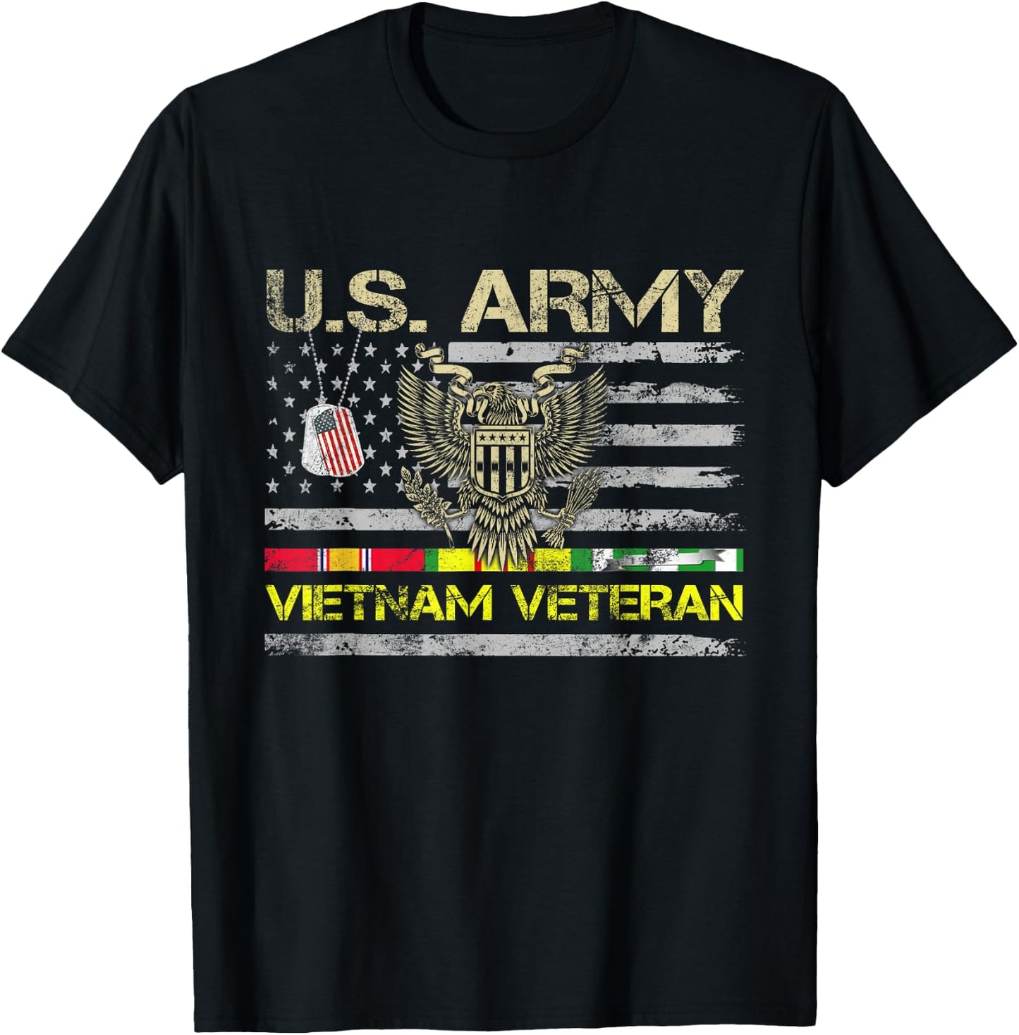 U.S Army Vietnam Veteran T Shirt Vietnam War Veterans Day T-Shirt - T-Shirt | Black