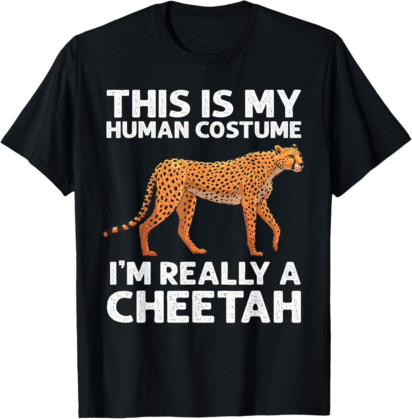 Funny Cheetah Design for Boys Girls Leopard Safari Wildlife T-Shirt - T-Shirt | Black
