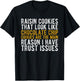 Raisin Cookies Trust Issues Funny baker gift T-Shirt - T-Shirt | Black