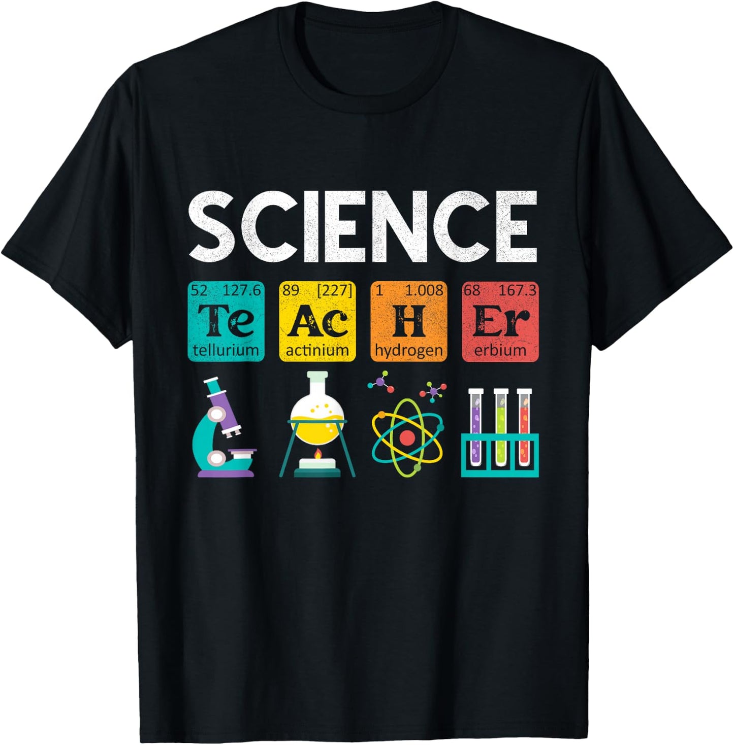 Science Teacher Chemistry Biology Physics Teacher Student Small T-Shirt - T-Shirt | Black