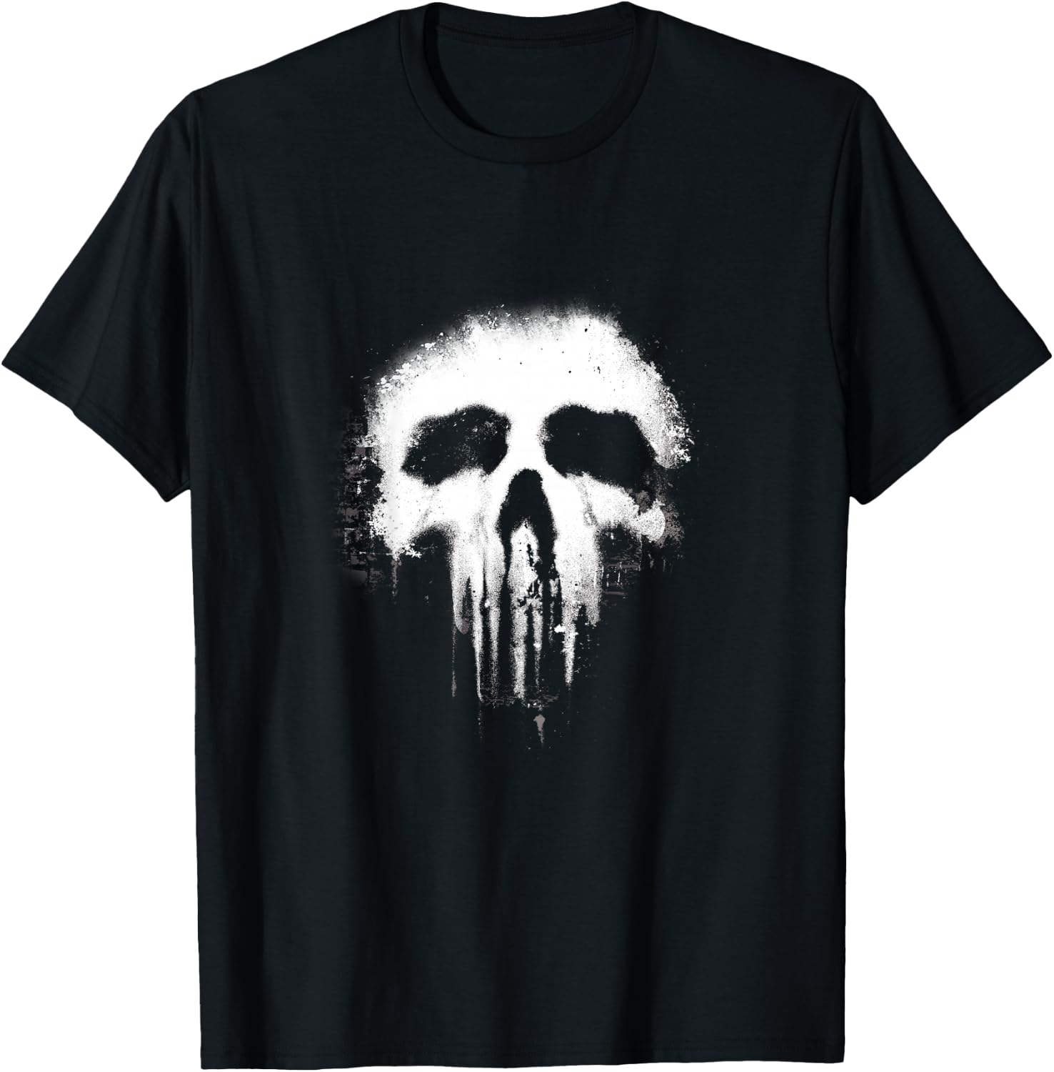 Kids Marvel The Punisher Grunge Skull Logo Kids Graphic T-Shirt - T-Shirt | Black