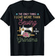 Das einzige was ich liebe mehr als Oma zu sein Sewing T-Shirt - T-Shirt | Black