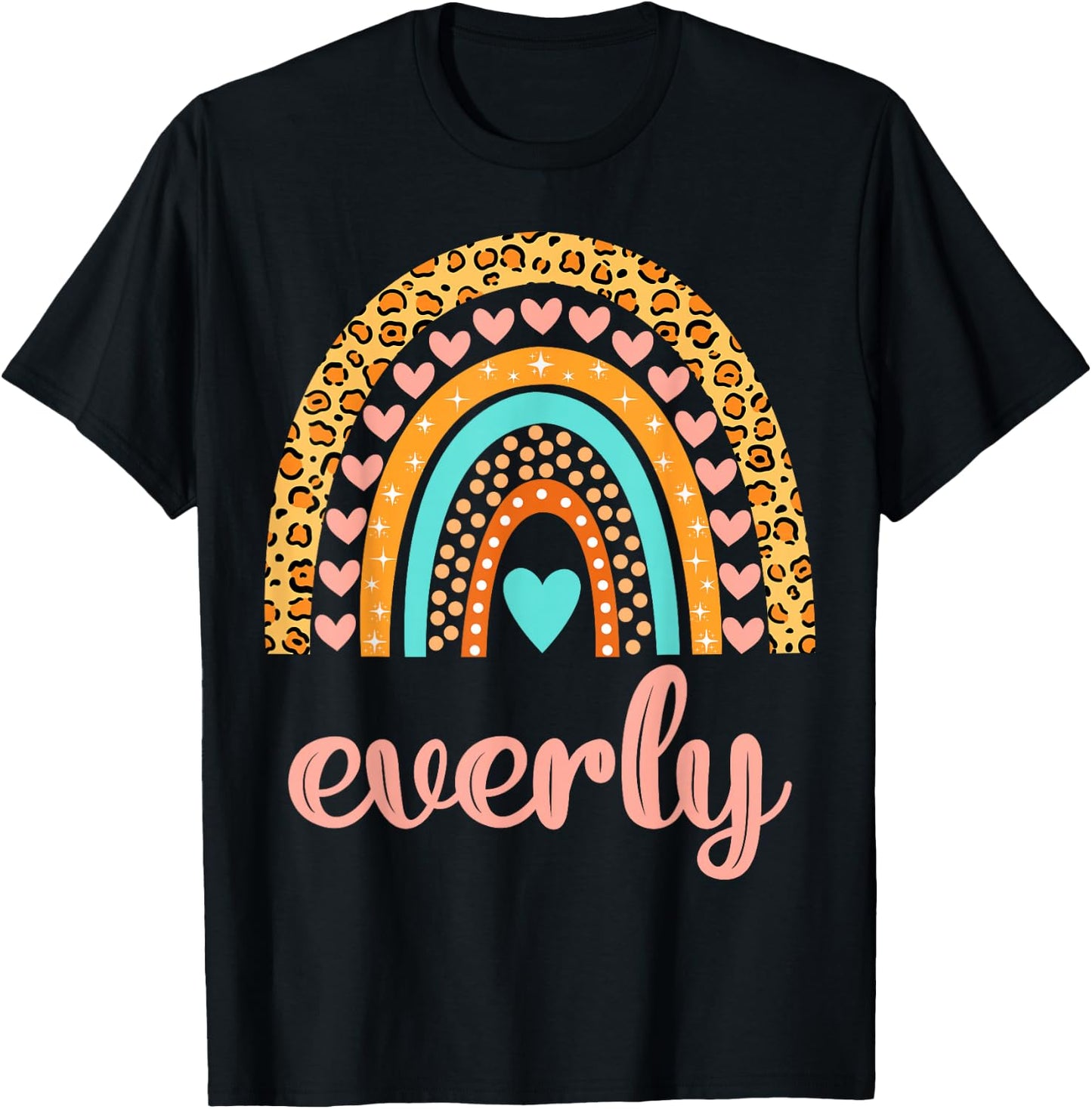 Everly Everly Name Birthday Shirt Gift T-Shirt - T-Shirt | Black