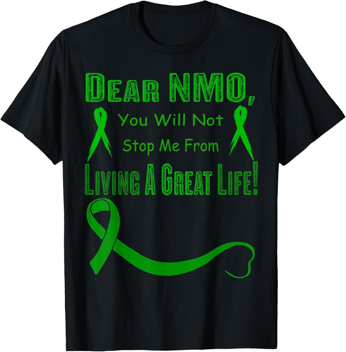 neuromyelitis optica Awareness T-Shirt - T-Shirt | Black