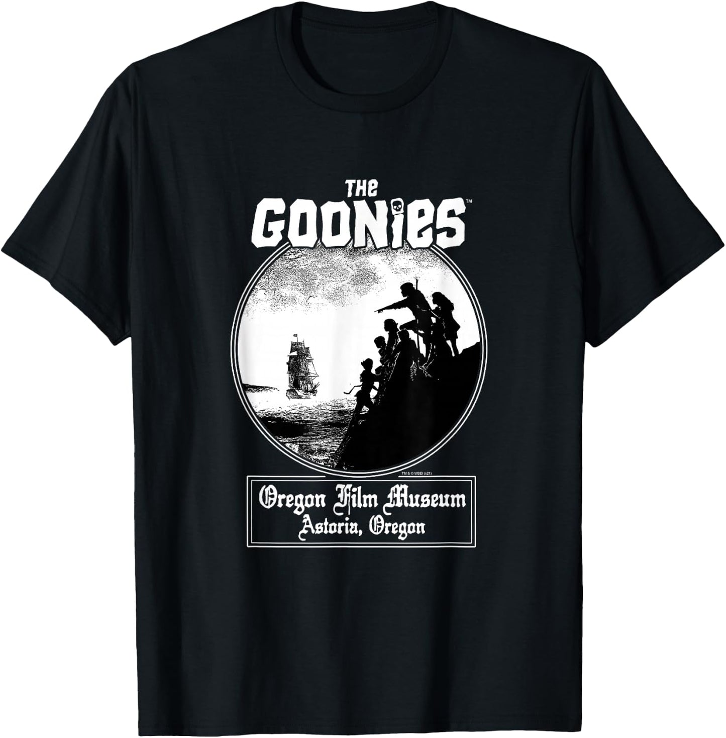 The Goonies Oregon Film Museum Astoria, Oregon Movie T-Shirt - T-Shirt | Black