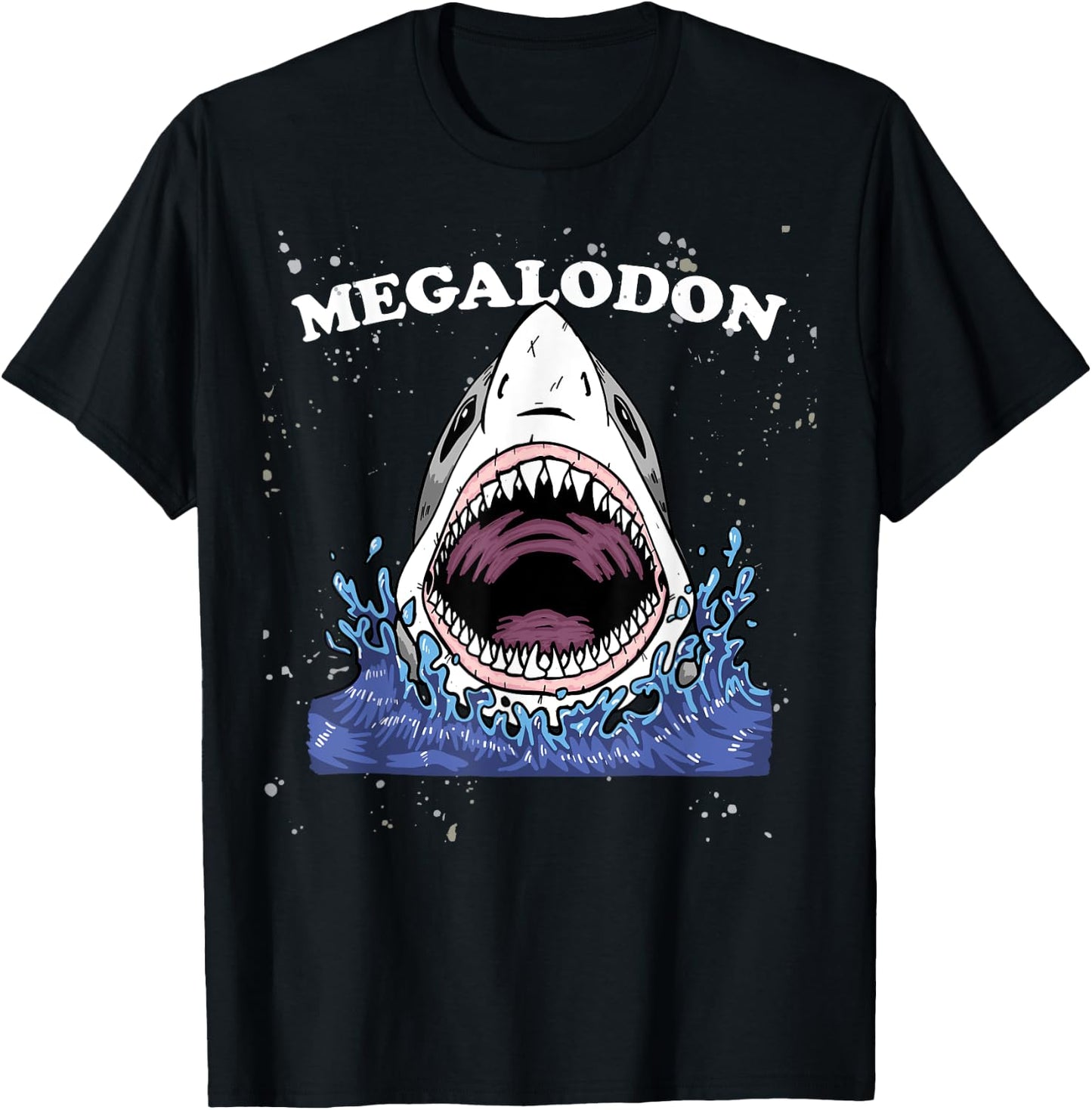 Giant Shark Megalodon Shirt Monster Retro Shark for Kids T-Shirt - T-Shirt | Black