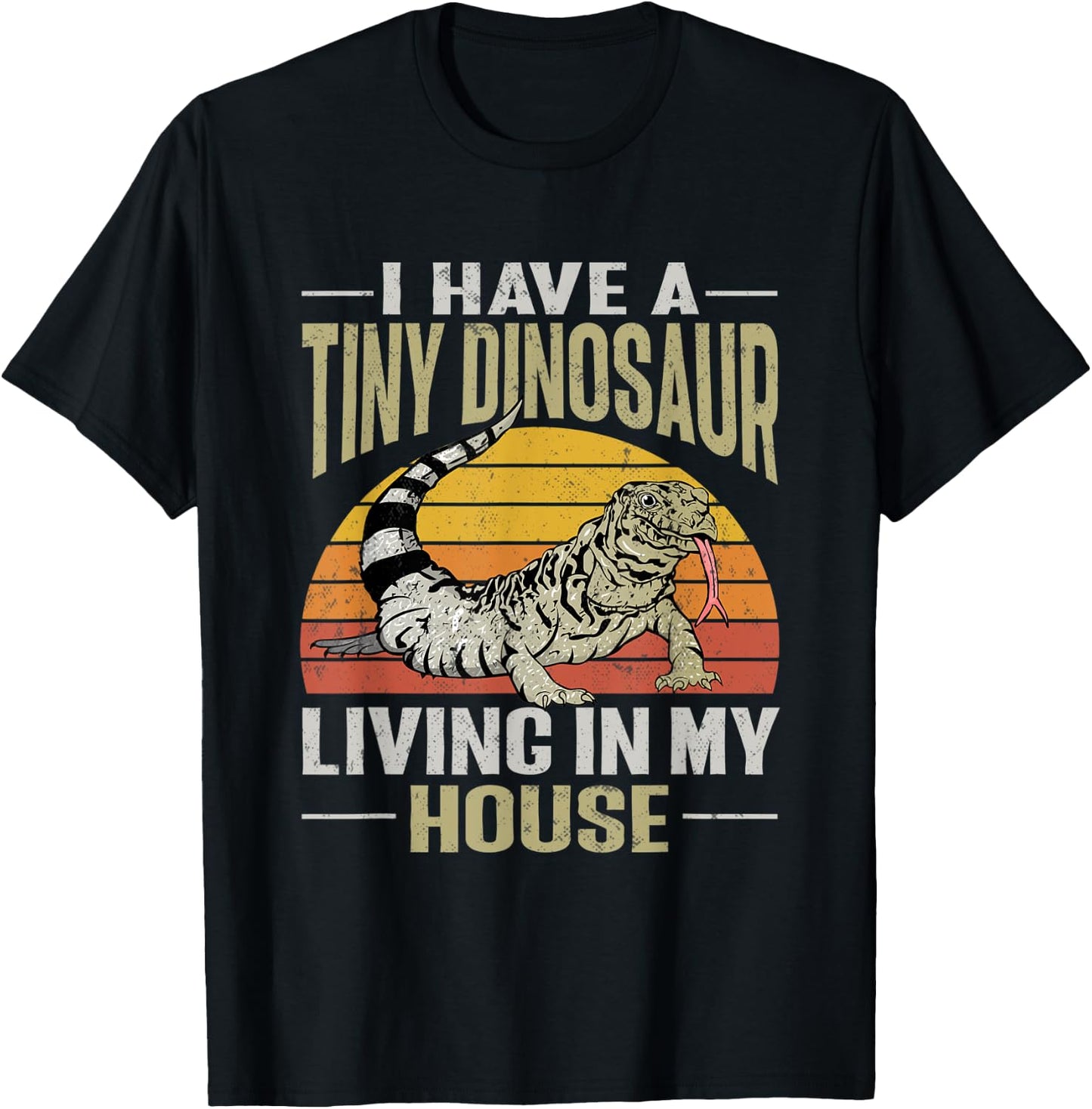 Tegu Lizard Reptile Herpetologist T-Shirt - T-Shirt | Black