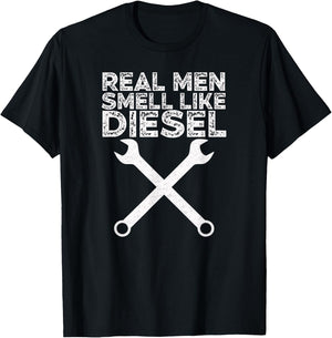 Diesel Shirt Real Men Smell Like Diesel T-Shirt - T-Shirt | Black