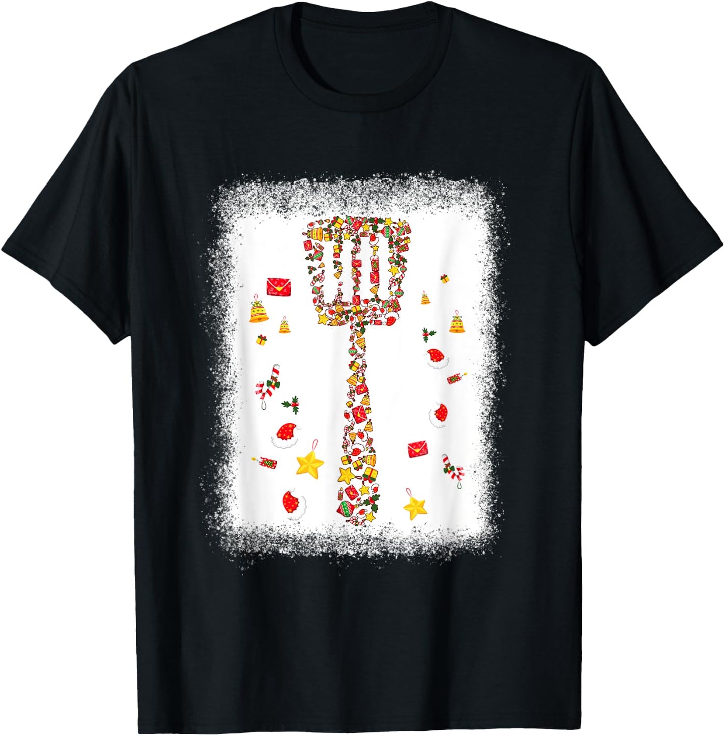 YXen Wooden Spatula Christmas Pajama Merry Xmas Cooking Mom T-Shirt - T-Shirt | Black