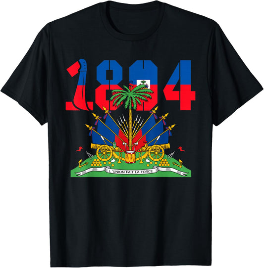 Haitian Revolution 1804 Flag Day T-Shirt - T-Shirt | Black