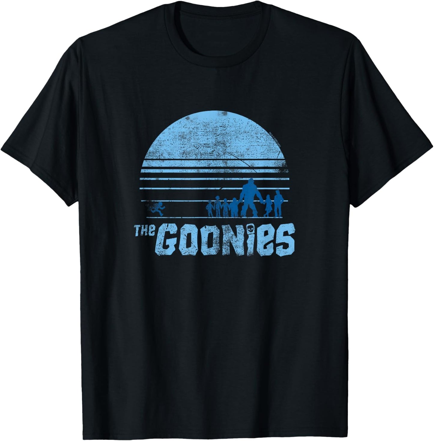 The Goonies Blue Silhouette T-Shirt - T-Shirt | Black