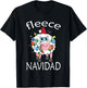 Fleece Navidad Sheep Christmas Feliz Navidad Winter T-Shirt - T-Shirt | Black