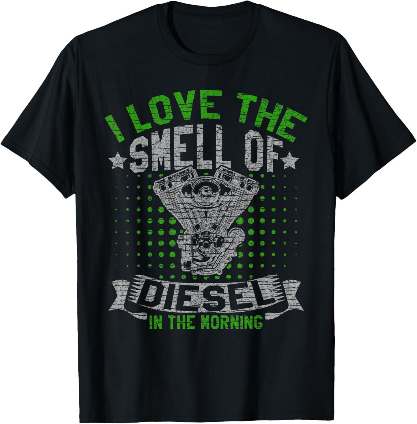 Diesel in the Morning for Truck Driver T-Shirt - T-Shirt | Black
