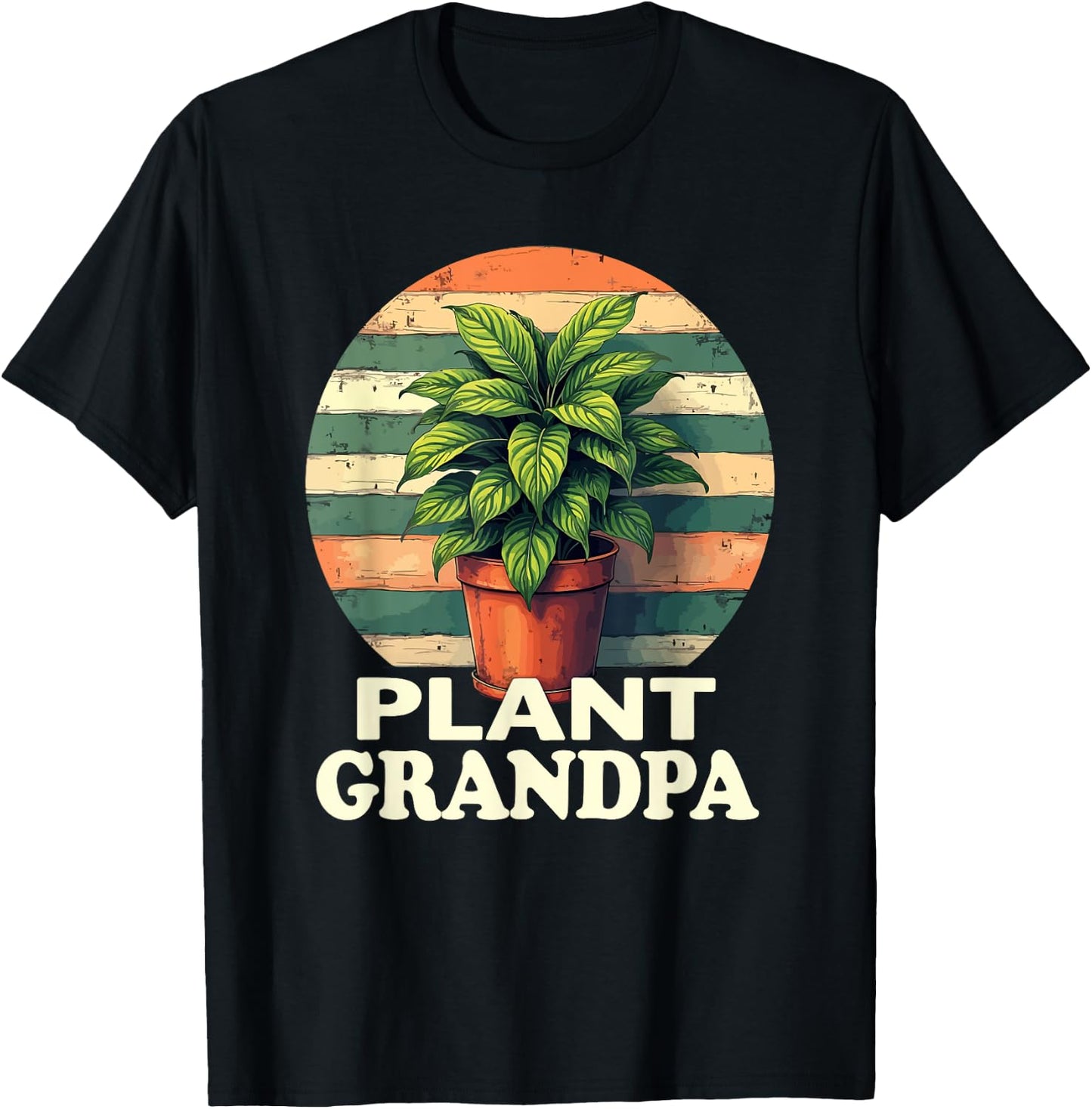 Plant Grandpa Nature Botanical Gardener Plant Gardening T-Shirt - T-Shirt | Black
