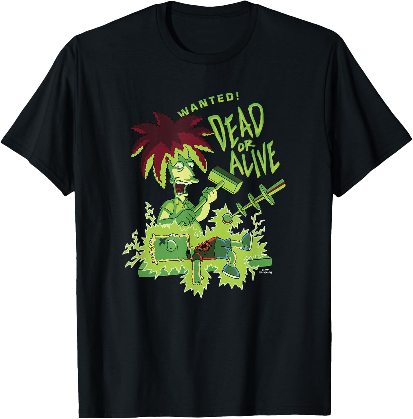 The Simpsons: Treehouse of Horror Halloween Sideshow Bob T-Shirt - T-Shirt | Black