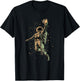 Astronaut Playing Basketball Slam Dunking Moon in Space T-Shirt - T-Shirt | Black