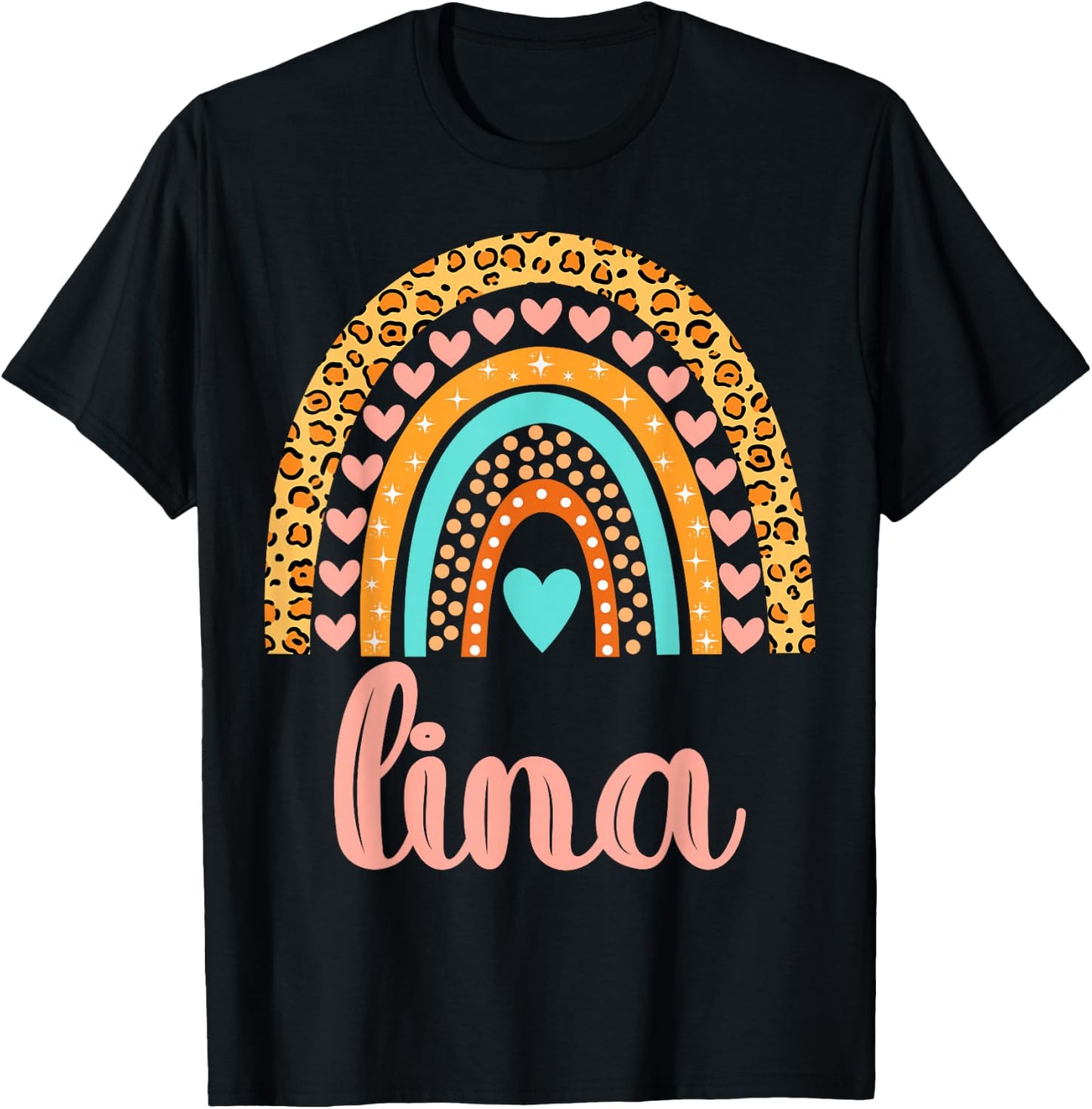 Lina Lina Name Birthday Shirt Gift T-Shirt - T-Shirt | Black