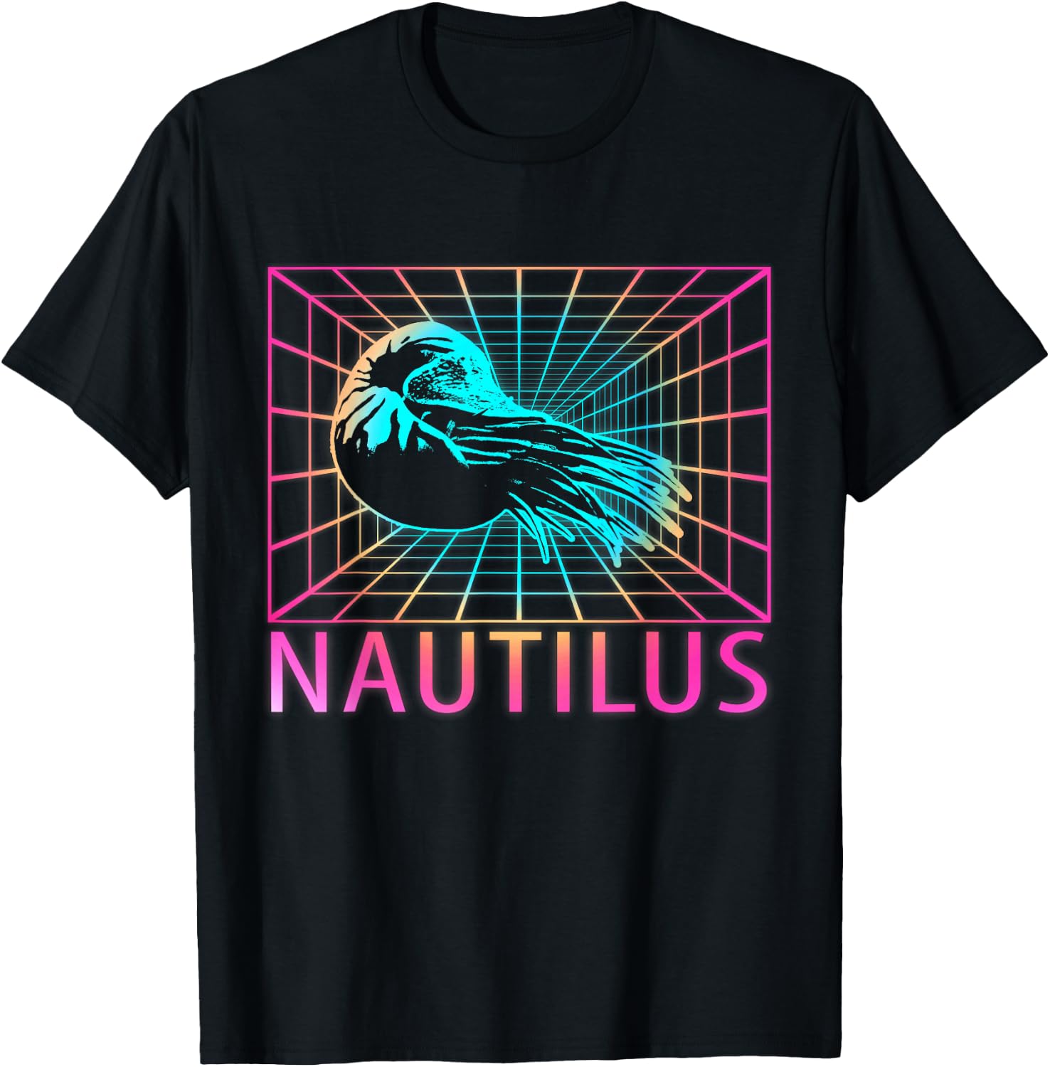Nautilus Retro Gift T-Shirt - T-Shirt | Black