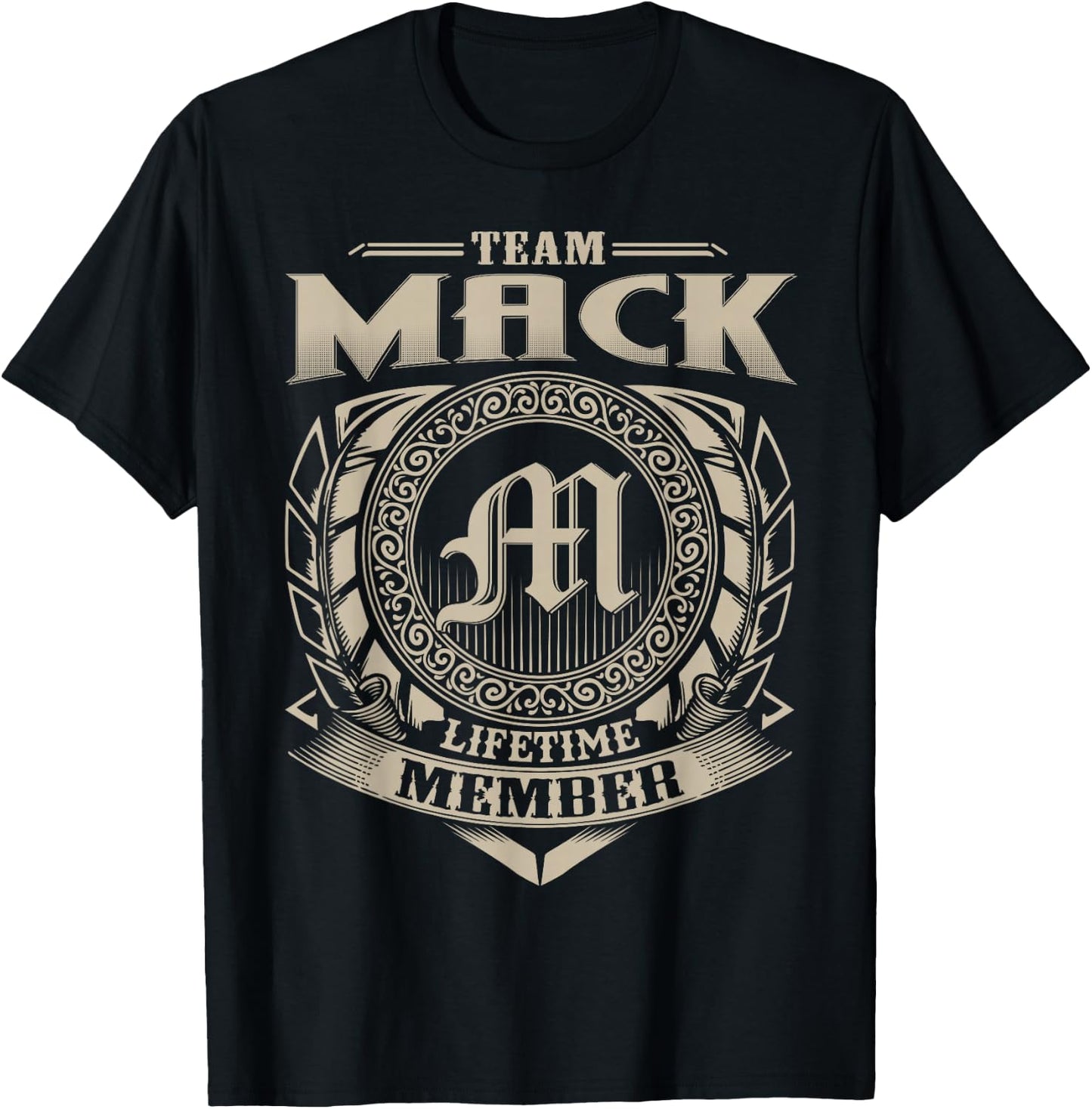 Team MACK Lifetime Member Vintage MACK Family T-Shirt - T-Shirt | Black