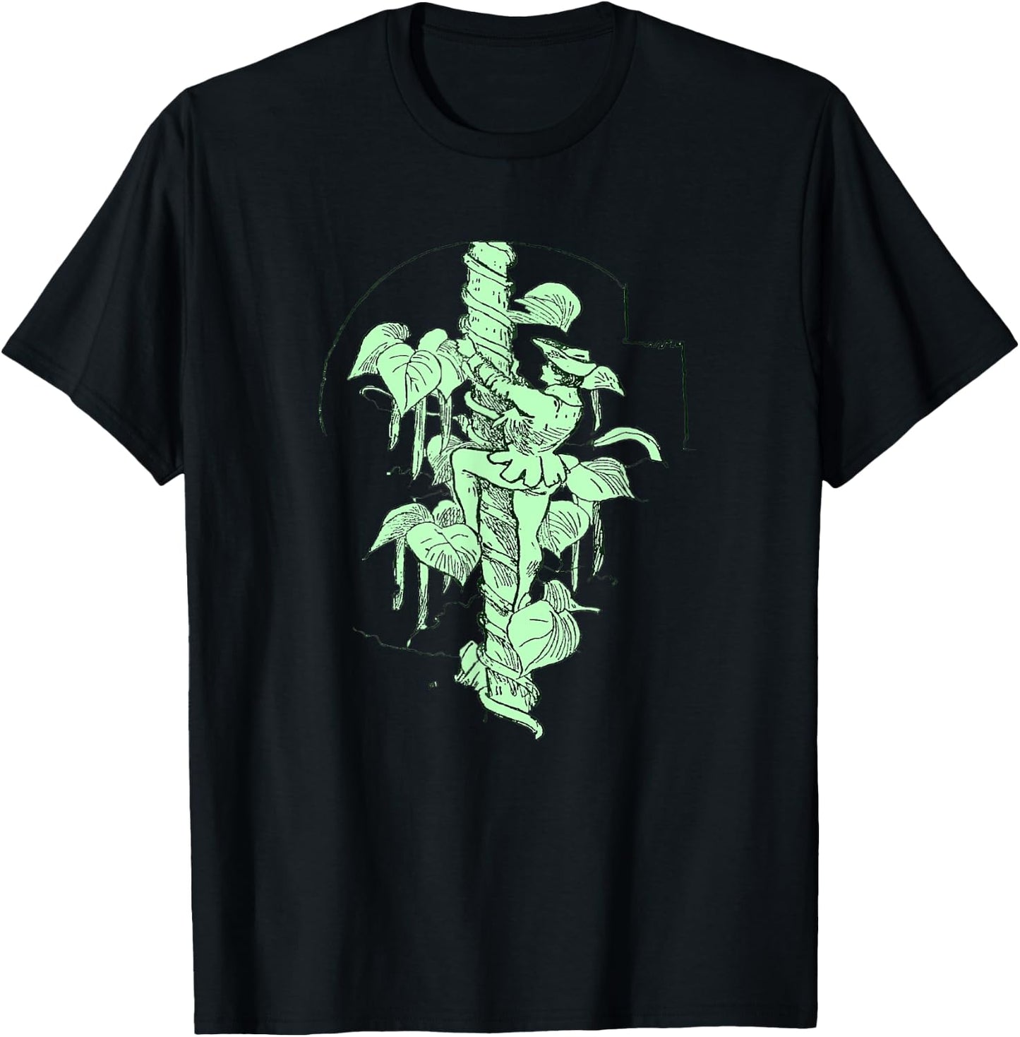 Jack and The Beanstalk - Climbing Up T-Shirt - T-Shirt | Black