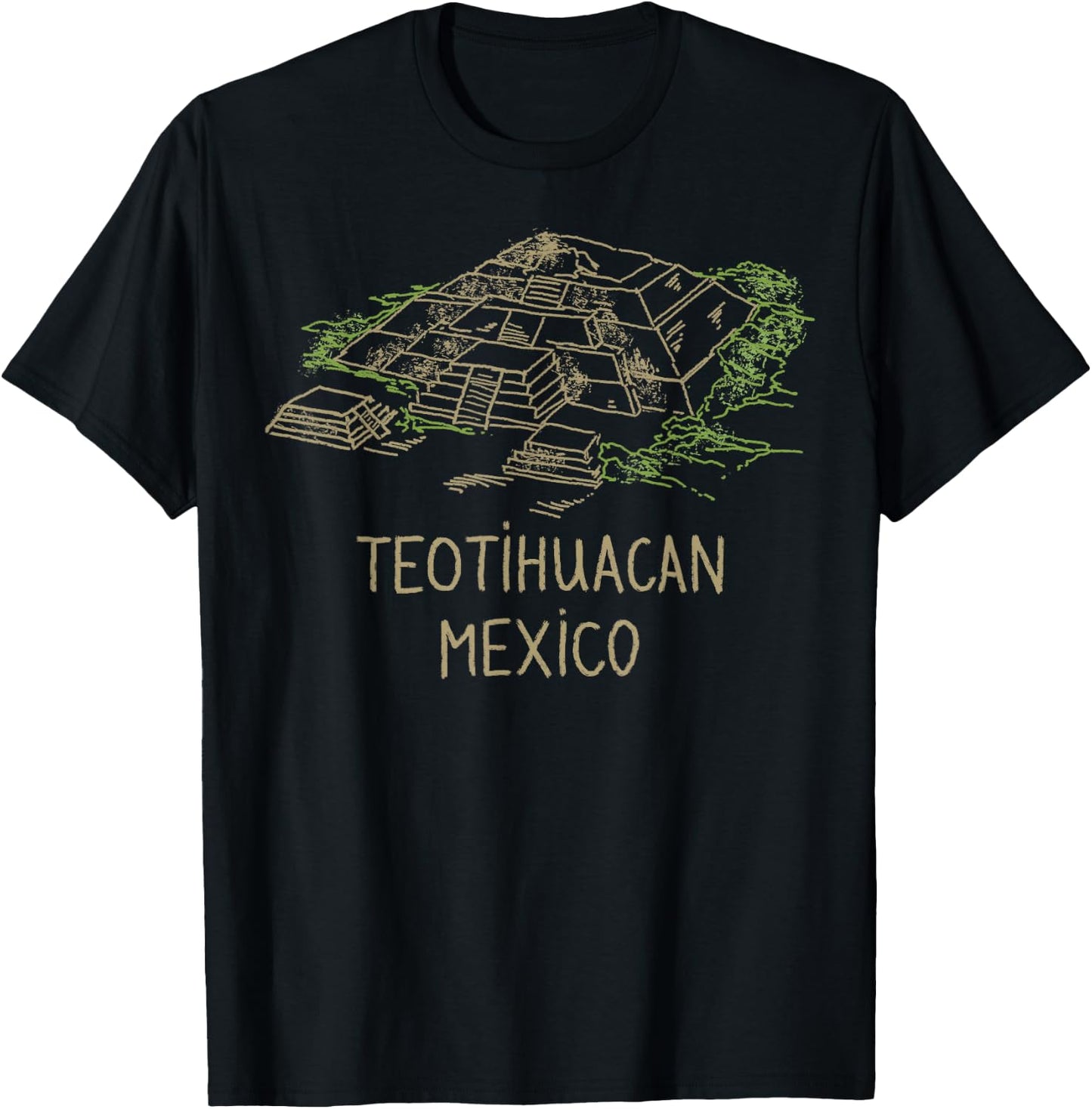 Teotihuacan Mexico T-Shirt - T-Shirt | Black
