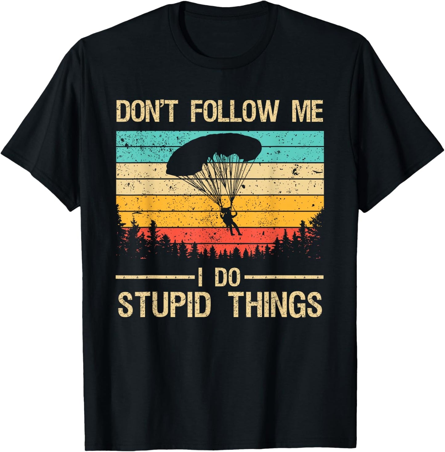 Funny Skydiving Art Women Skydiver Skydive Lovers T-Shirt - T-Shirt | Black