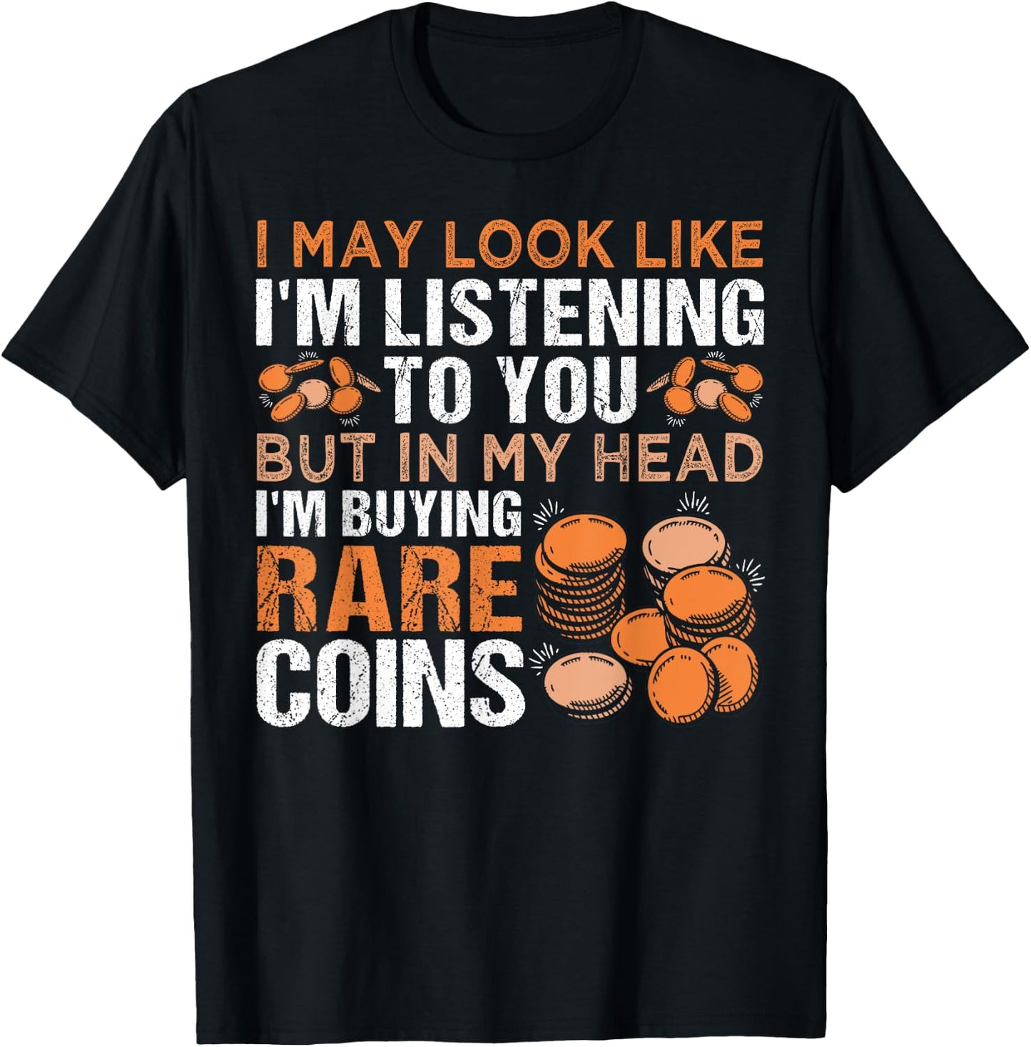 Numismatics Coin Collector Coin Collecting T-Shirt - T-Shirt | Black