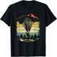 Retro Vintage Paraglider Parachute Parachute Paramotor T-Shirt - T-Shirt | Black