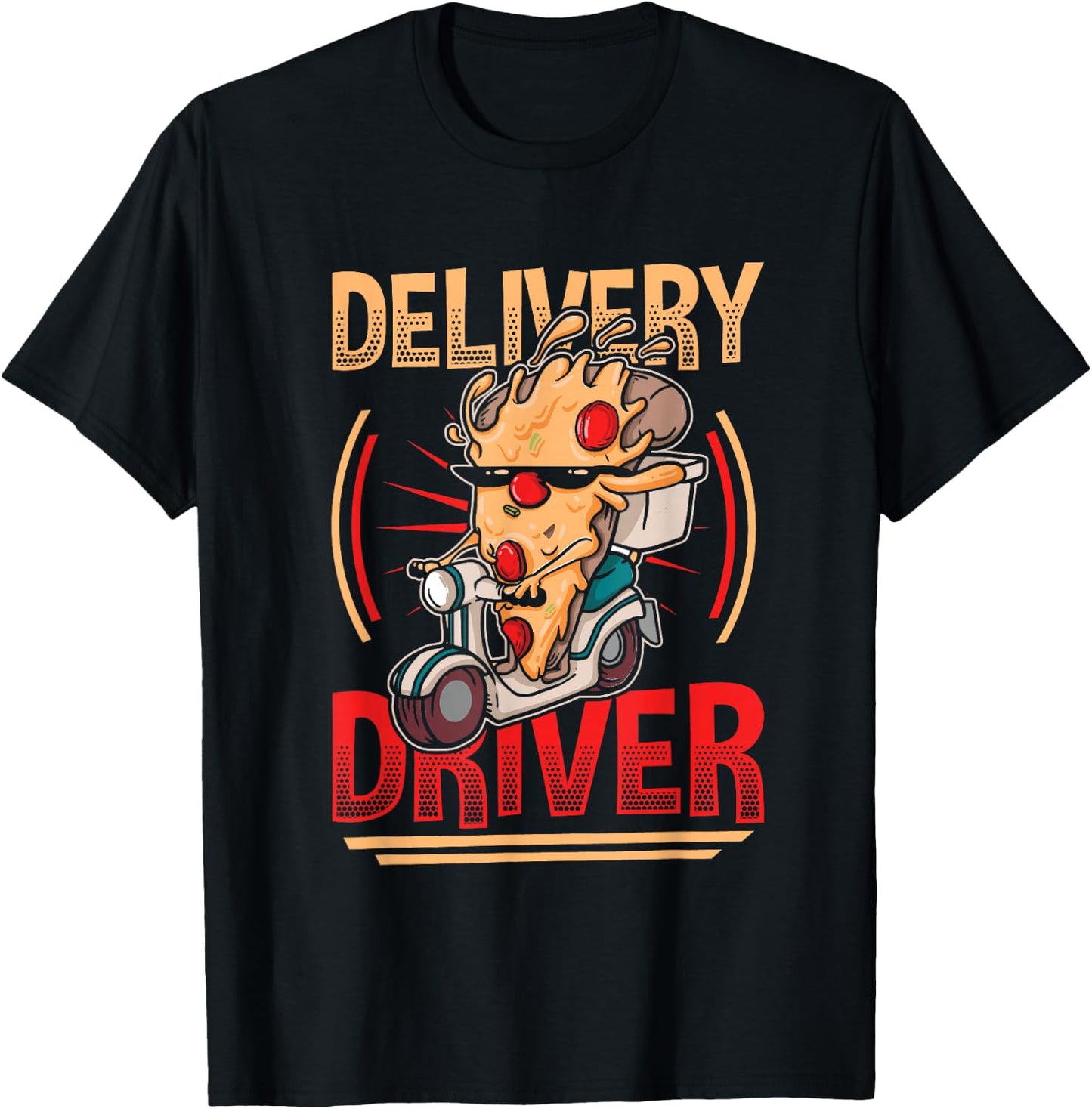 Pizza Delivery Driver T-Shirt - T-Shirt | Black