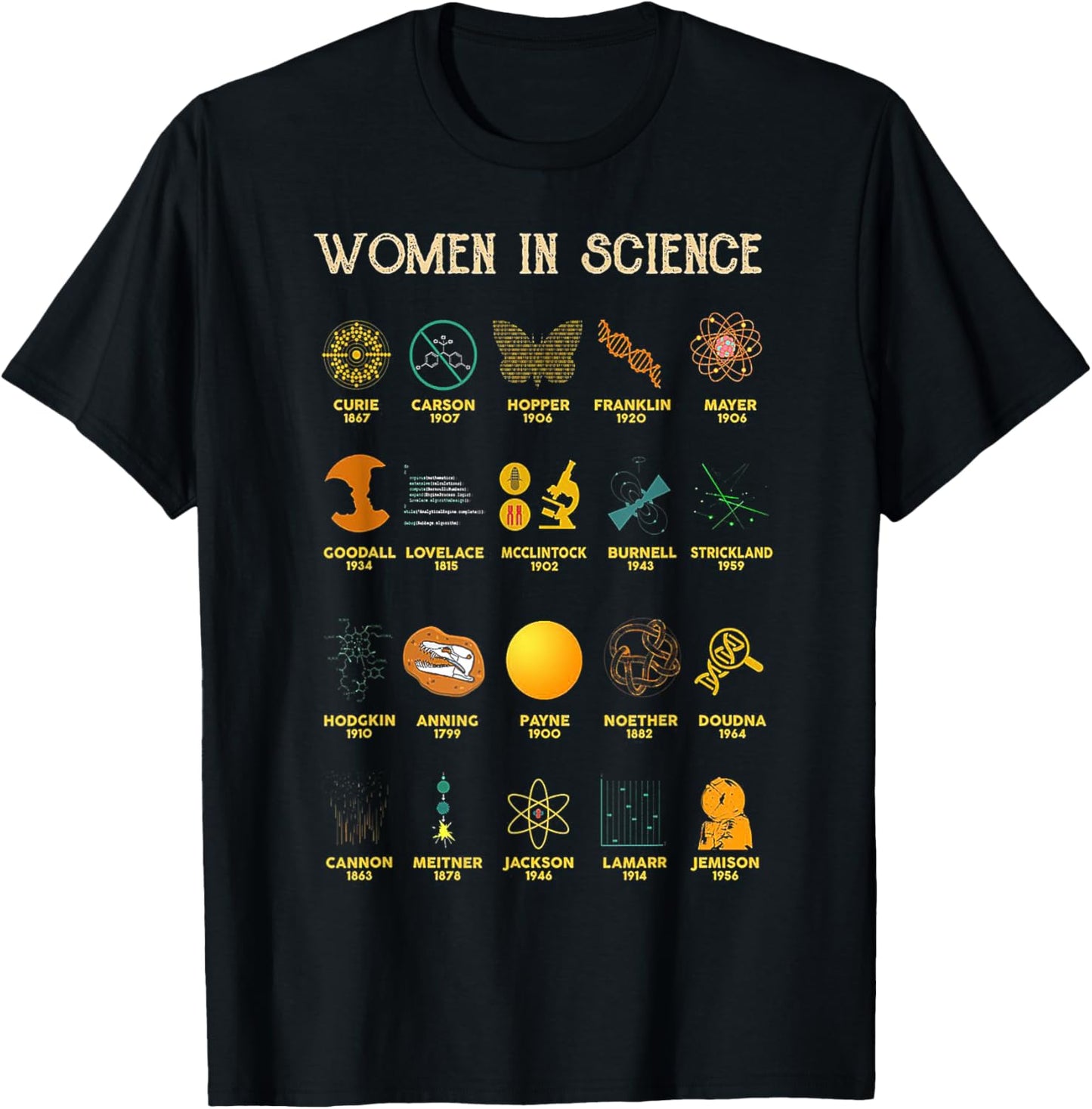 Women In Science T-Shirt - T-Shirt | Black