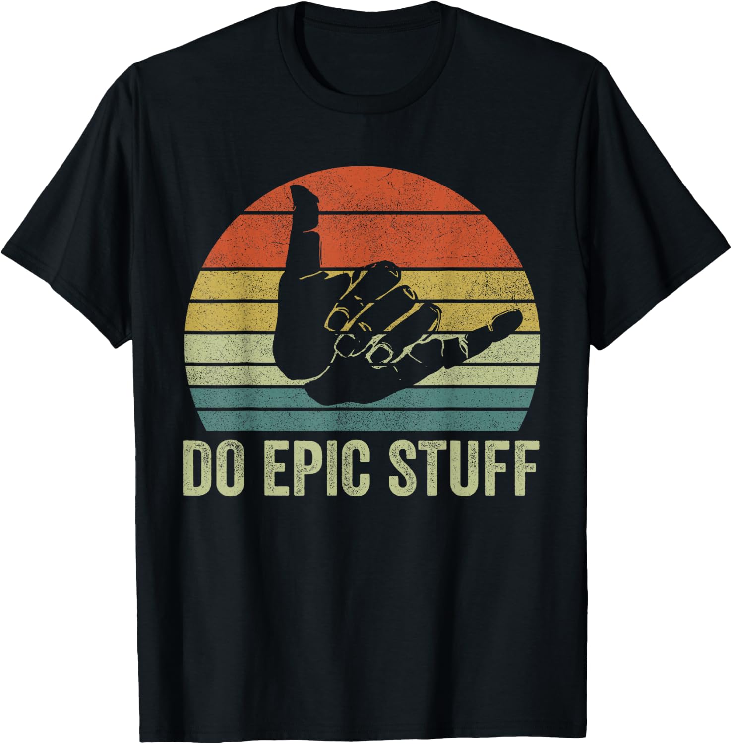 Beach Surf Do Epic Stuff Shirts, Windsurfing Surfer Men Boys T-Shirt - T-Shirt | Black