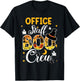 Office Staff Boo Crew Funny Halloween Matching Costume T-Shirt - T-Shirt | Black