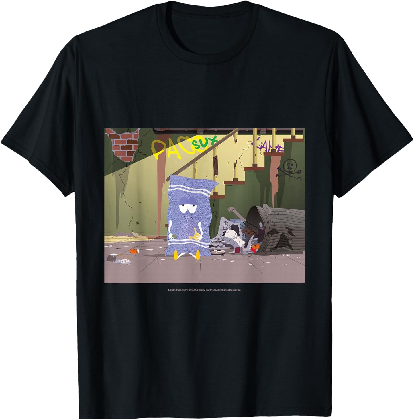 South Park Paco Sux with Towelie T-Shirt - T-Shirt | Black