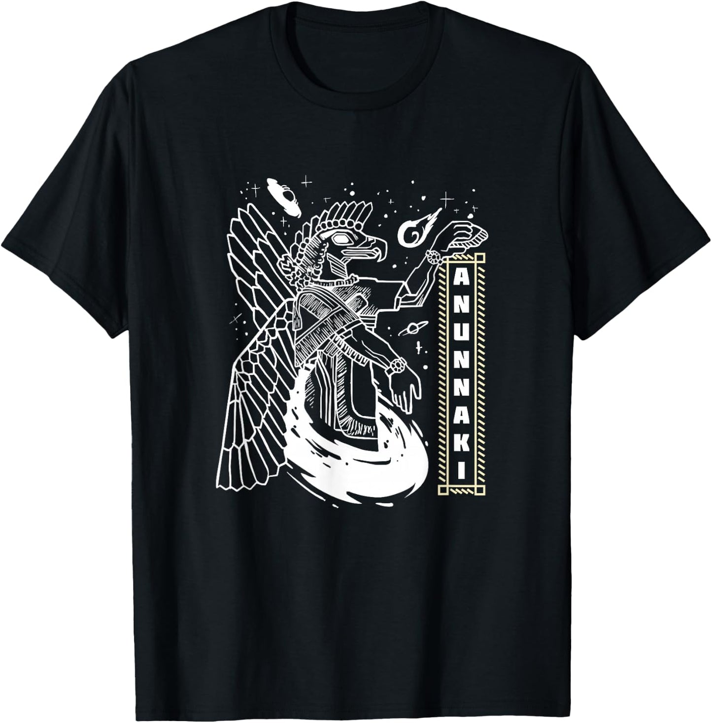 Anunnaki Sumerian Gift Pre-Astronautics T-Shirt - T-Shirt | Black