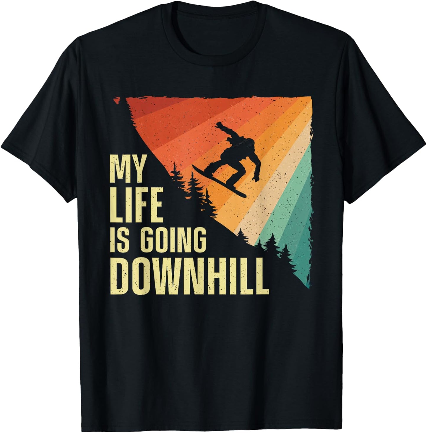 Cool Snowboarding Art Women Snowboard Snowboarder T-Shirt - T-Shirt | Black