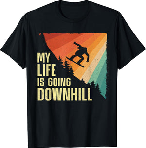 Cool Snowboarding Art Women Snowboard Snowboarder T-Shirt - T-Shirt | Black