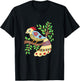 Bird Art Madhubani Style T-Shirt - T-Shirt | Black