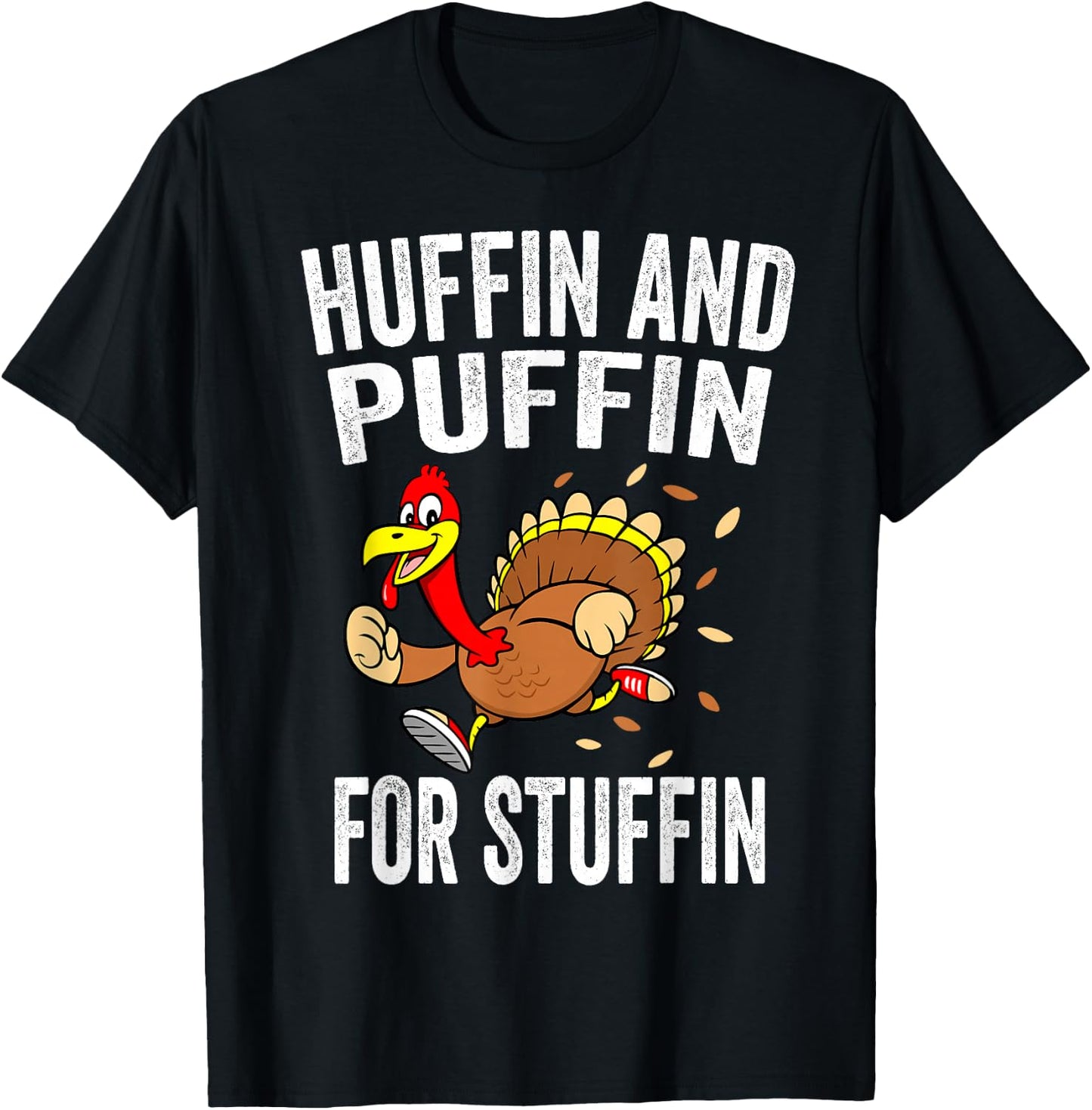 Turkey Trot Shirts Kids Thanksgiving Turkey Running Costume T-Shirt - T-Shirt | Black
