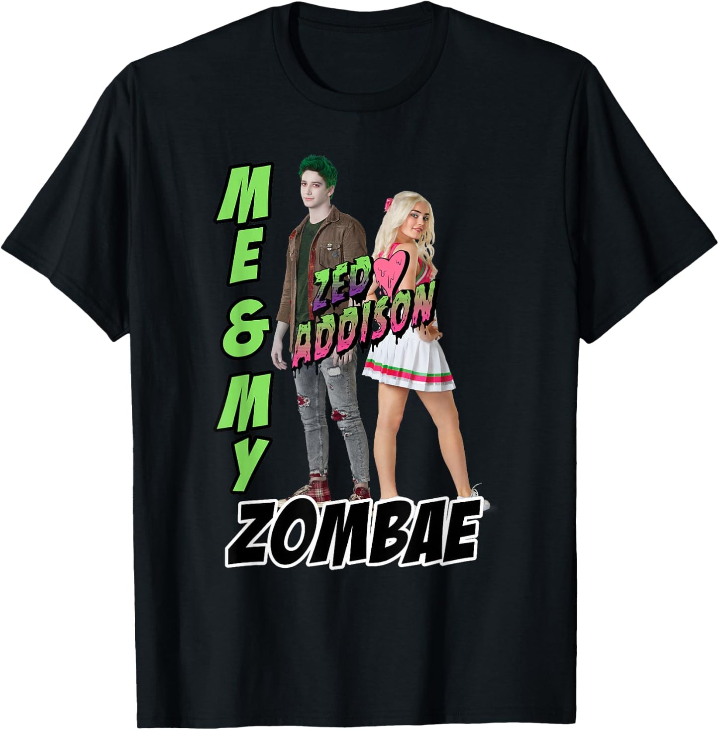Disney Zombies Zed & Addison Me & My Zombae T-Shirt - T-Shirt | Black