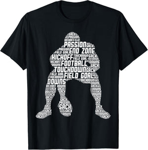 Football Lineman American Football Men Kids Boys Small T-Shirt - T-Shirt | Black